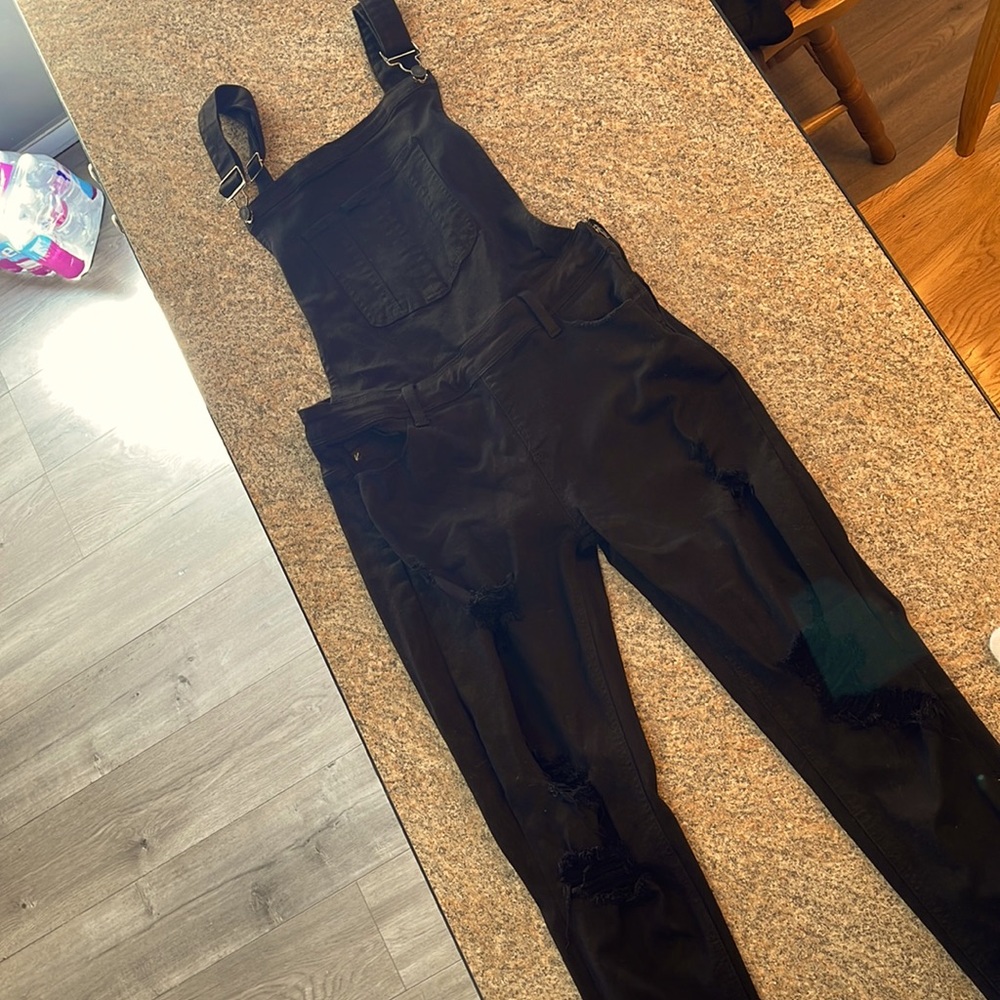 KanCan Distressed Overalls